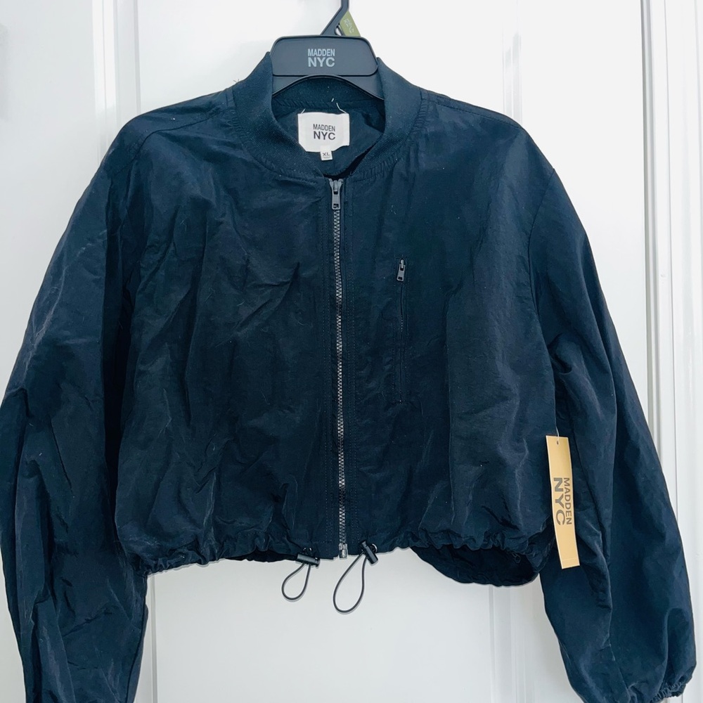Steve Madden Black Bomber Jacket